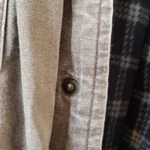 WINDRIVER Taupe Fleece + Quilted Lining Shirt Jacket- Size Large - Picture 10 of 16